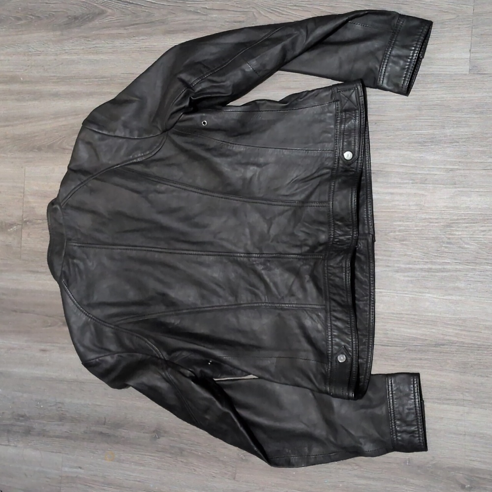 SOLD Wilson's Leather Women's Genuine Leather Jacket Sz XL Moto Biker - Picture 6 of 7
